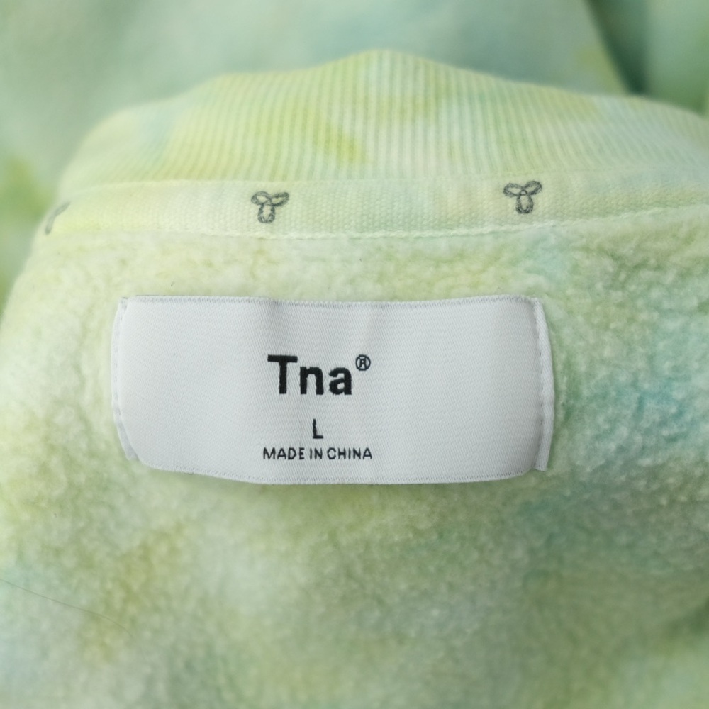 Aritzia Tna cozy fleece tie dye crew neck pullover. Sweatshirt. Size L - Picture 6 of 6